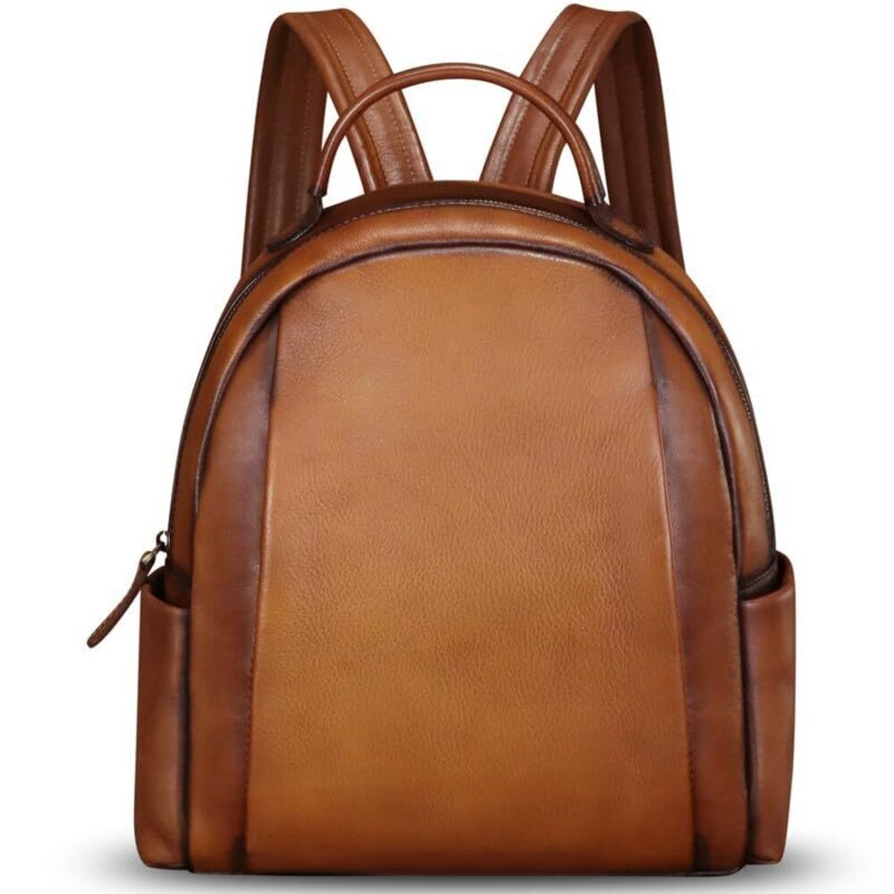 8215 Leather Backpack Knapsack Vintage Fashion Bookbag Handmade Casual